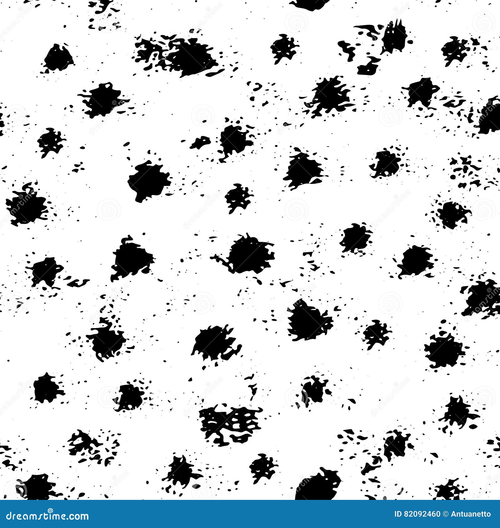  monochrome mark making seamless pattern