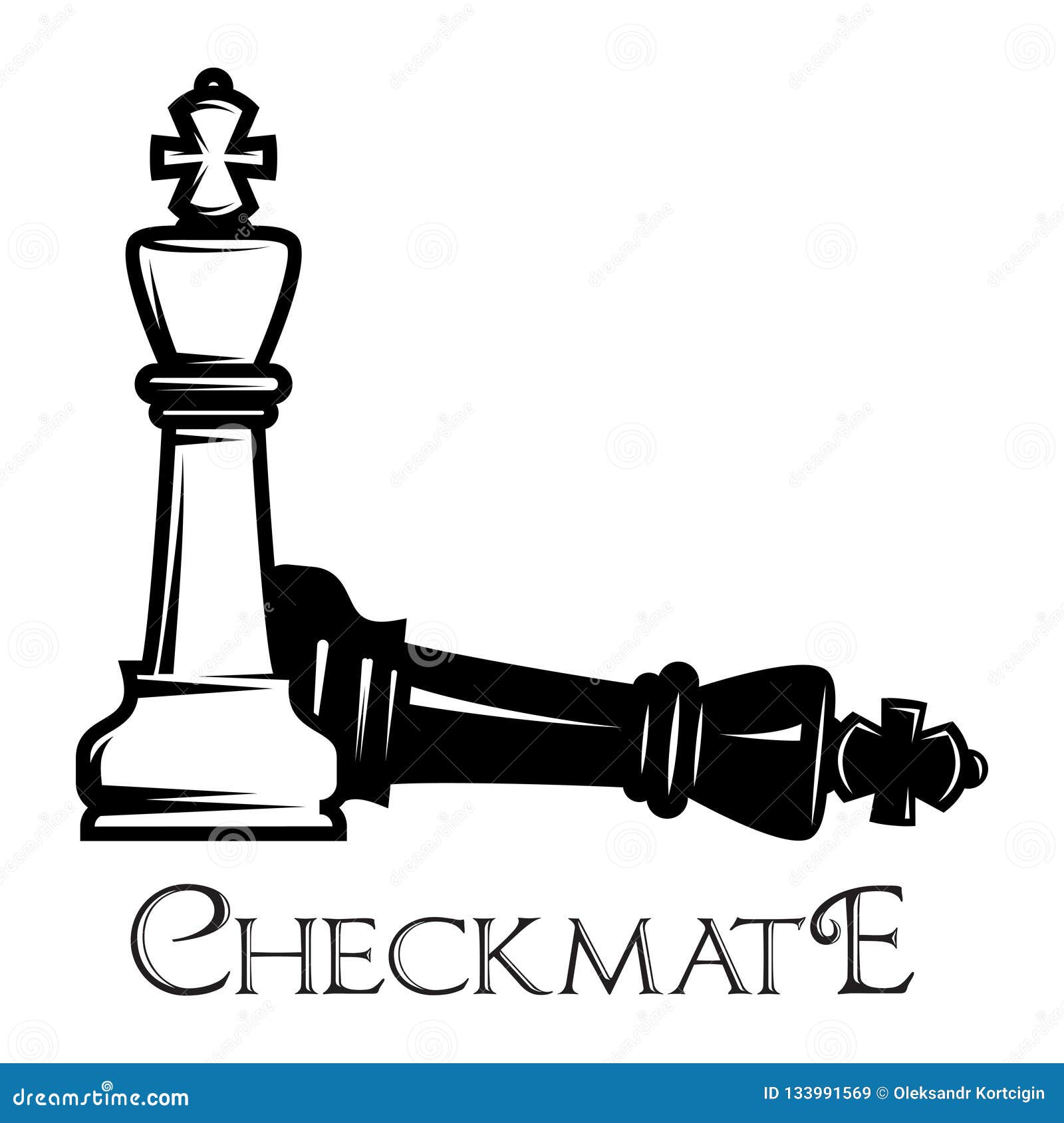  monochrome pattern on chess theme with chess and checkmate