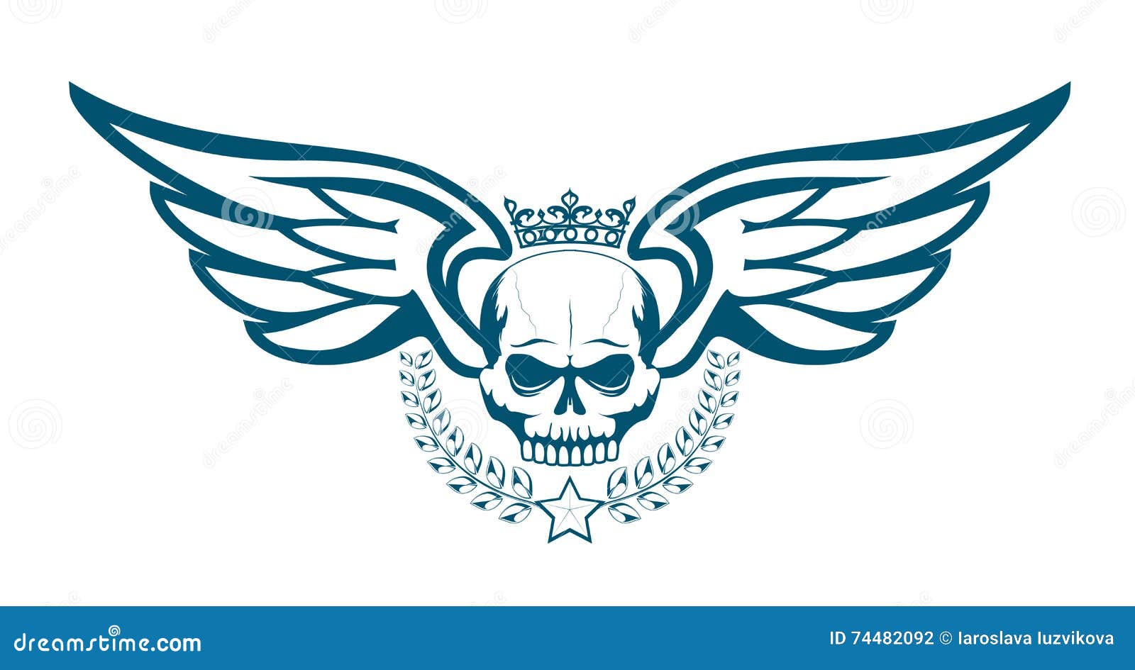Premium Vector Tattoo studio vector emblem with skull in vintage monochrome style isolated on white background #18 Premium Vector Tattoo studio vector emblem with skull in vintage monochrome style isolated on white background