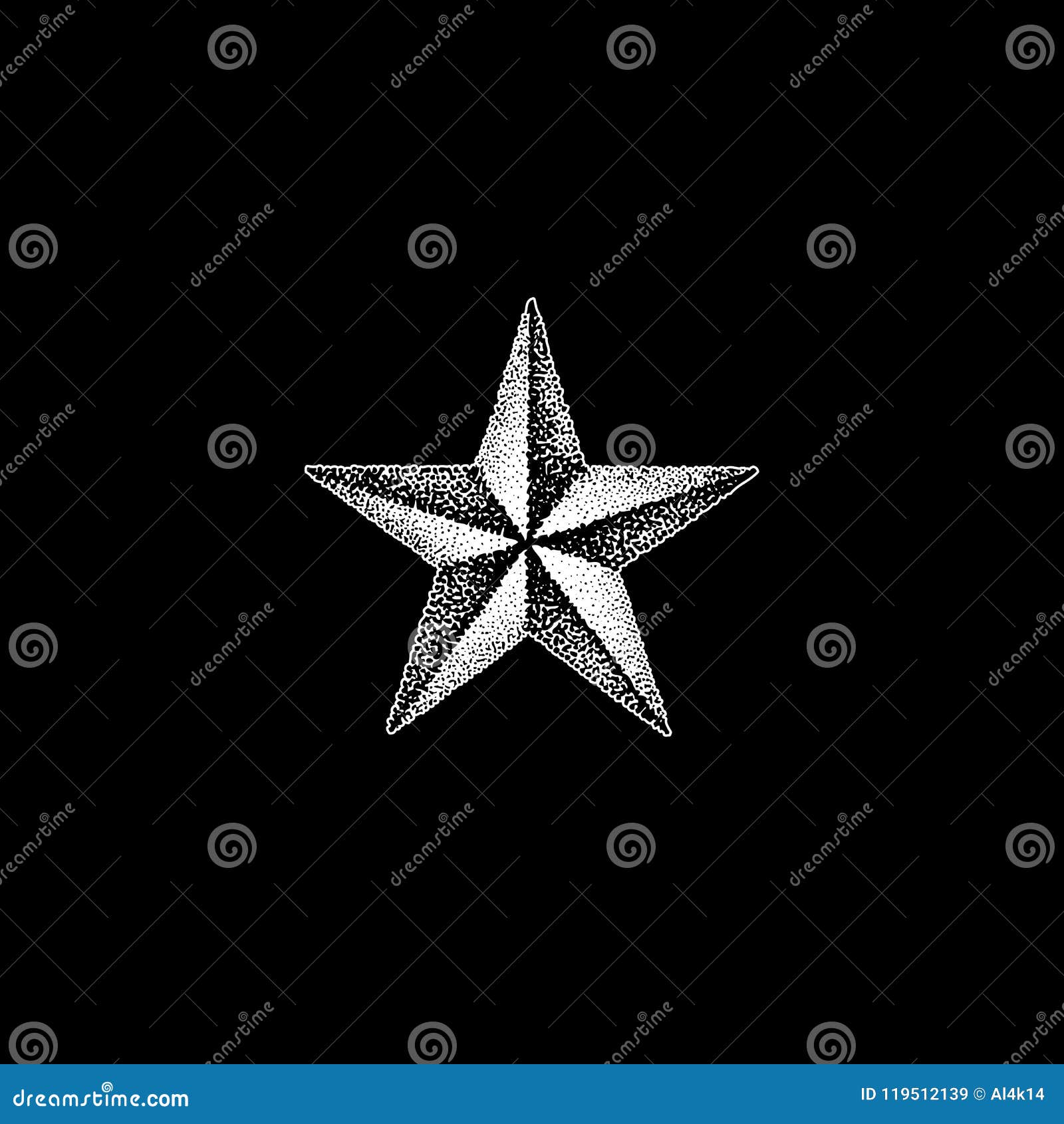 Hand Drawn Star Shape Illustration Stock Vector - Illustration of artist,  element: 119512139