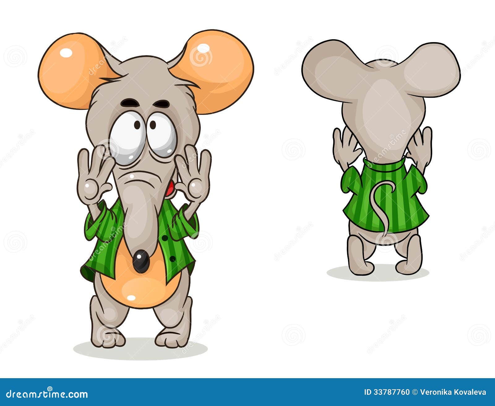 vector mouse stock vector illustration of domestic shirt 33787760