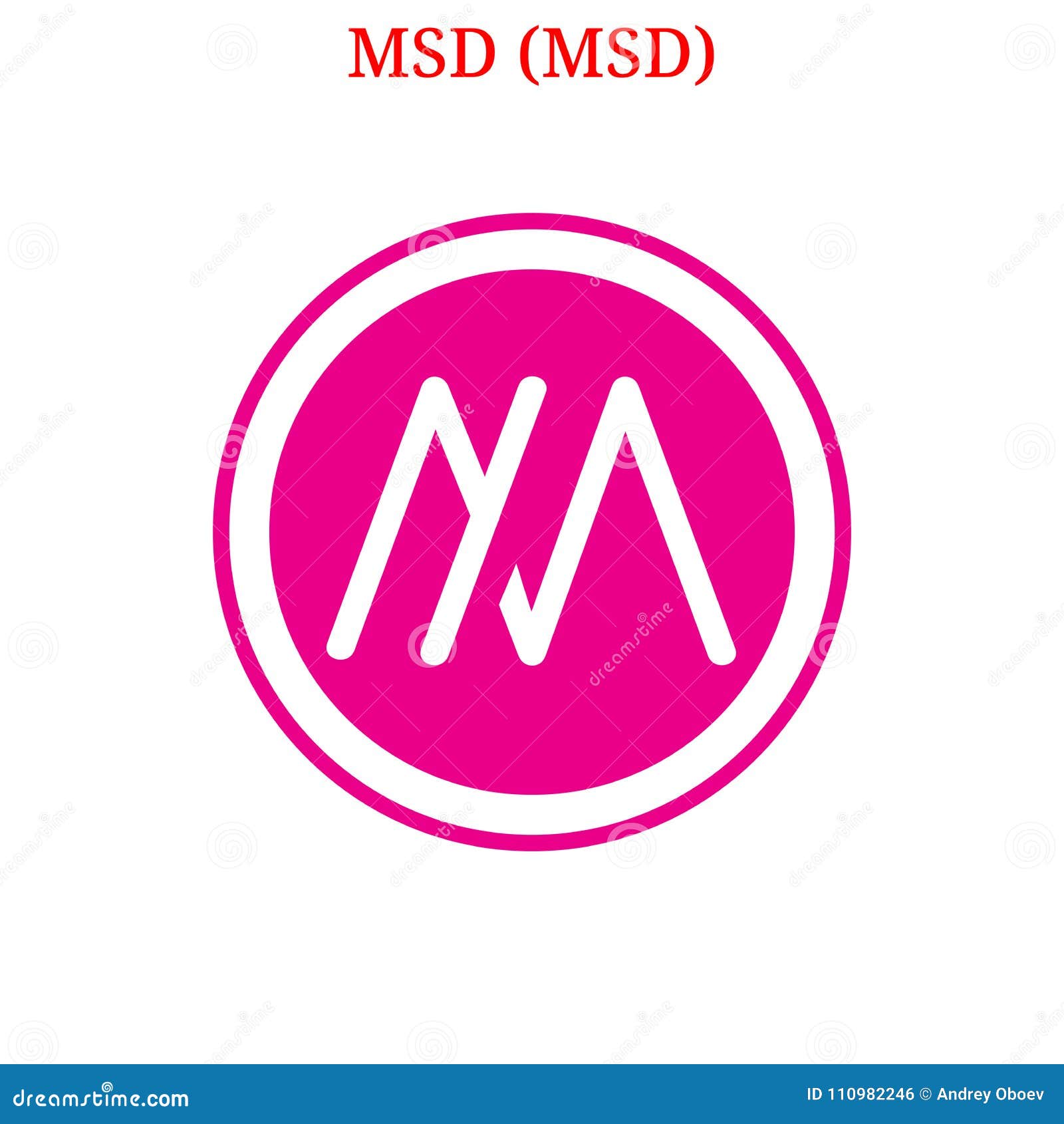 Vector MSD MSD logo stock vector. Illustration of cash - 110982246
