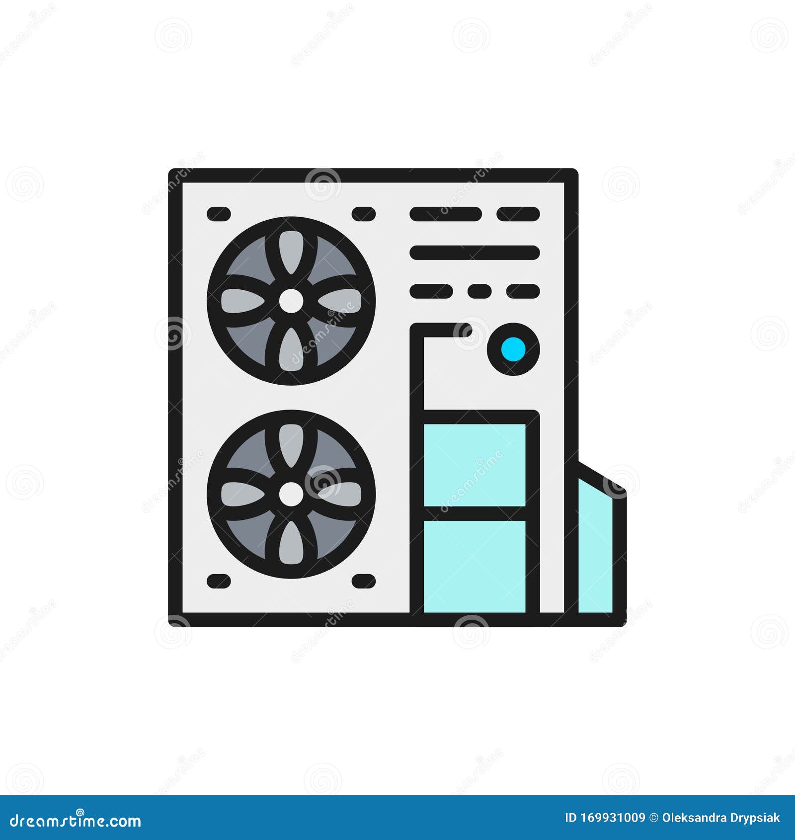 multi-split-air-conditioning-system-vector-illustration