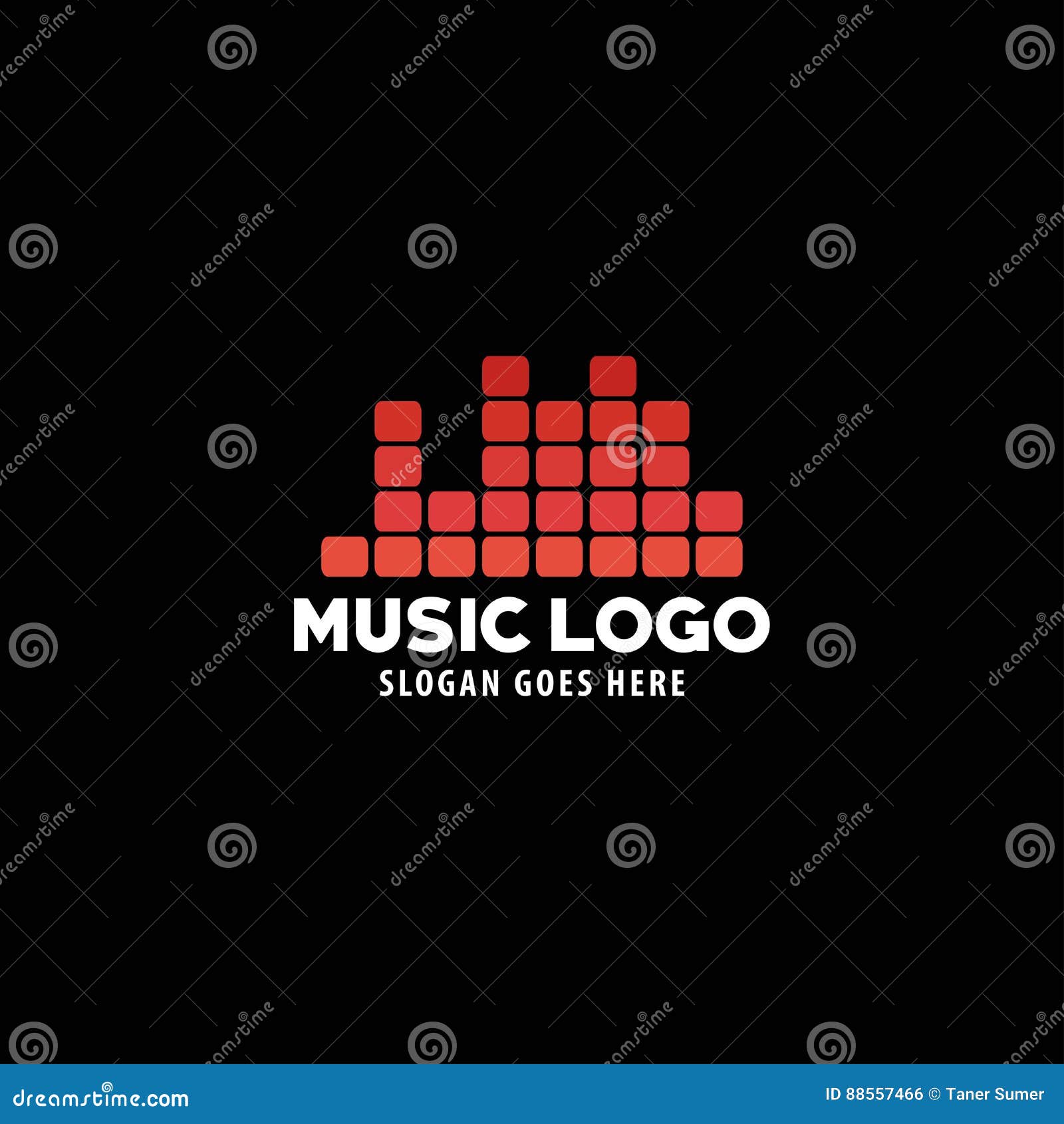 Vector Music Logo stock vector. Illustration of dance - 88557466