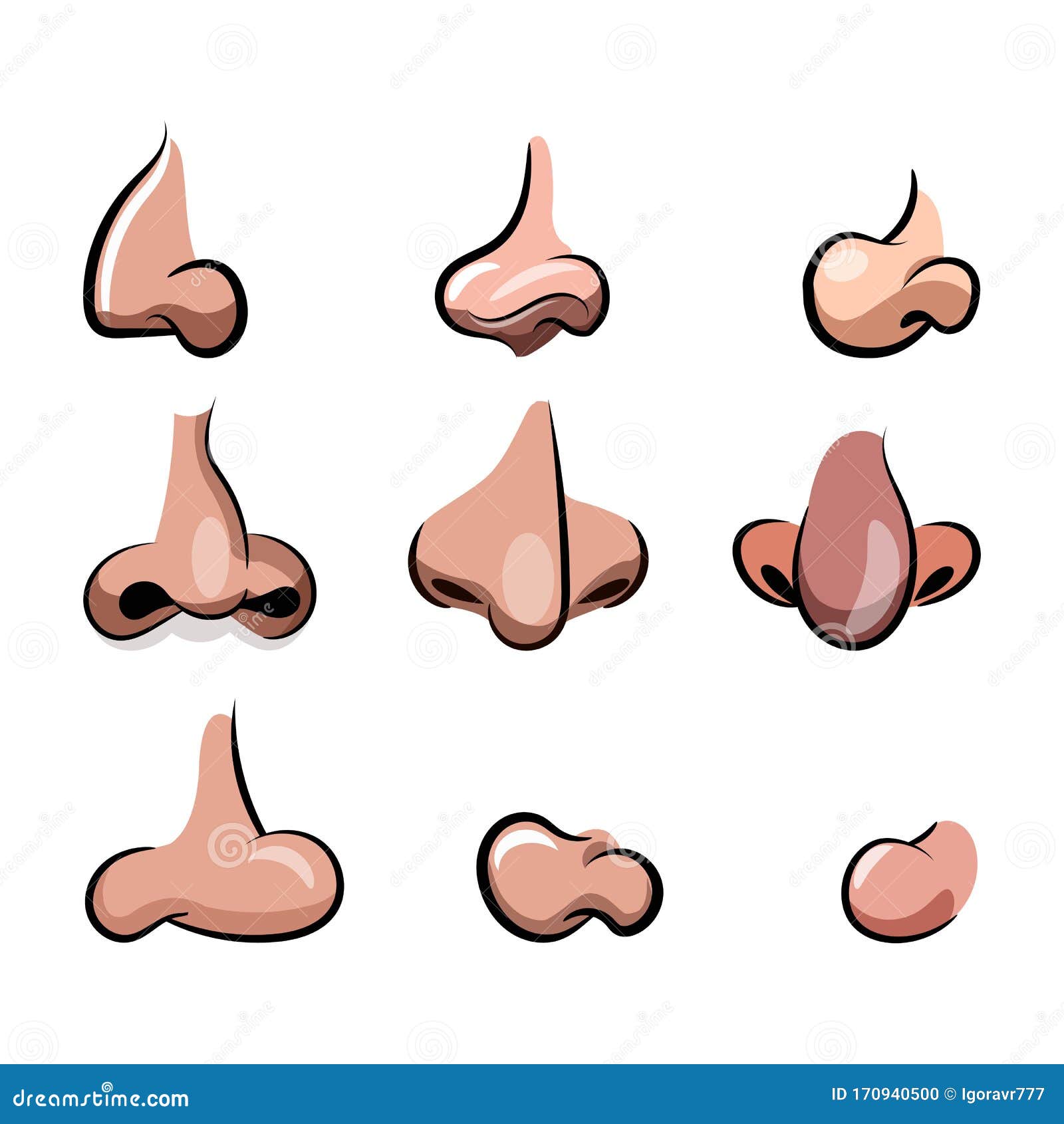 cartoon girl nose