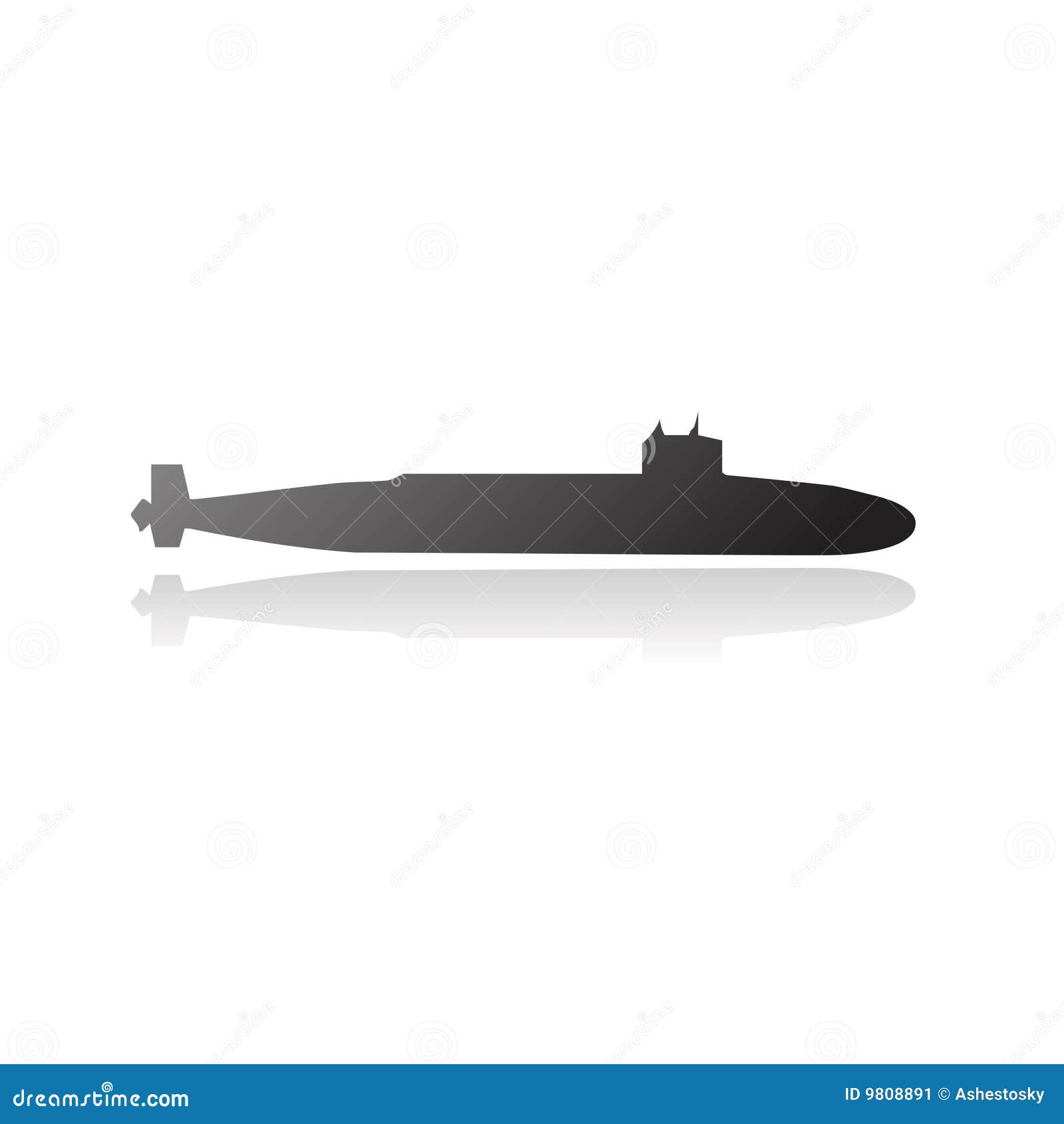  nuclear submarine silhouette