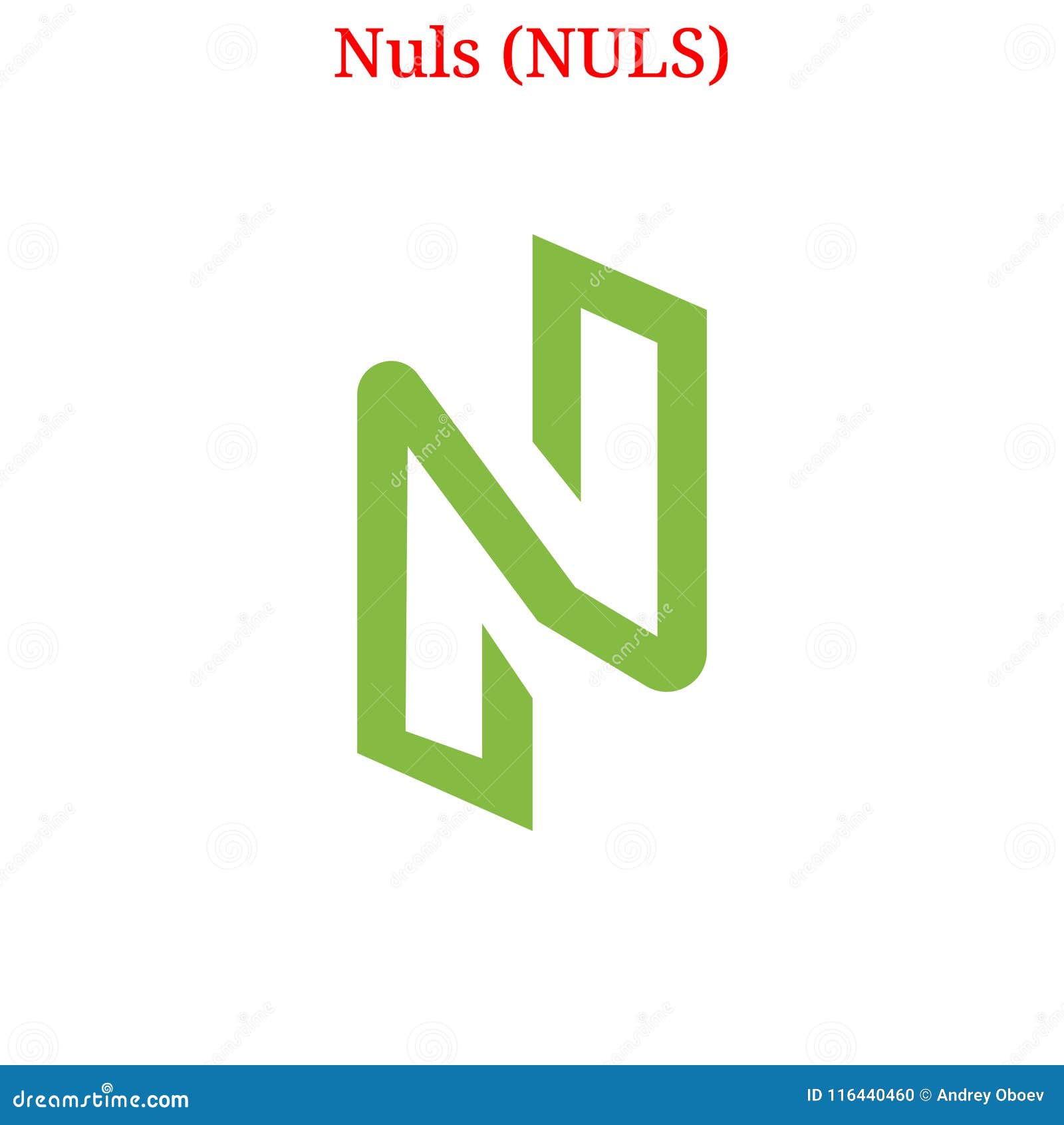 Vector Nuls NULS logo stock vector. Illustration of digital - 116440460