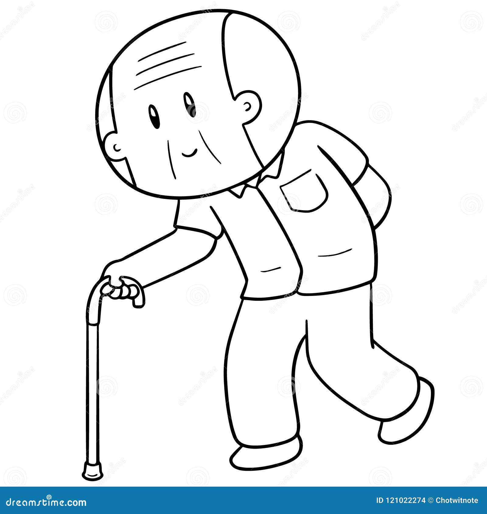 Vector of Old Man Using Cane Stock Vector - Illustration of sketching, elderly: 121022274 Vector of Old Man Using Cane Stock Vector - Illustration of sketching, elderly: 121022274
