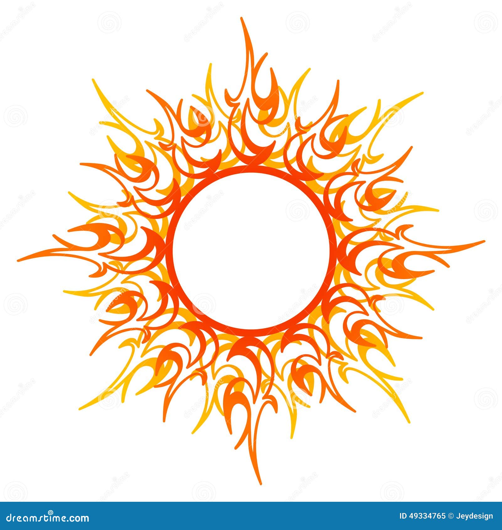 tattoo trend mandala Vector Image  Vector Fire  Stock Abstract Sun, Ornament,