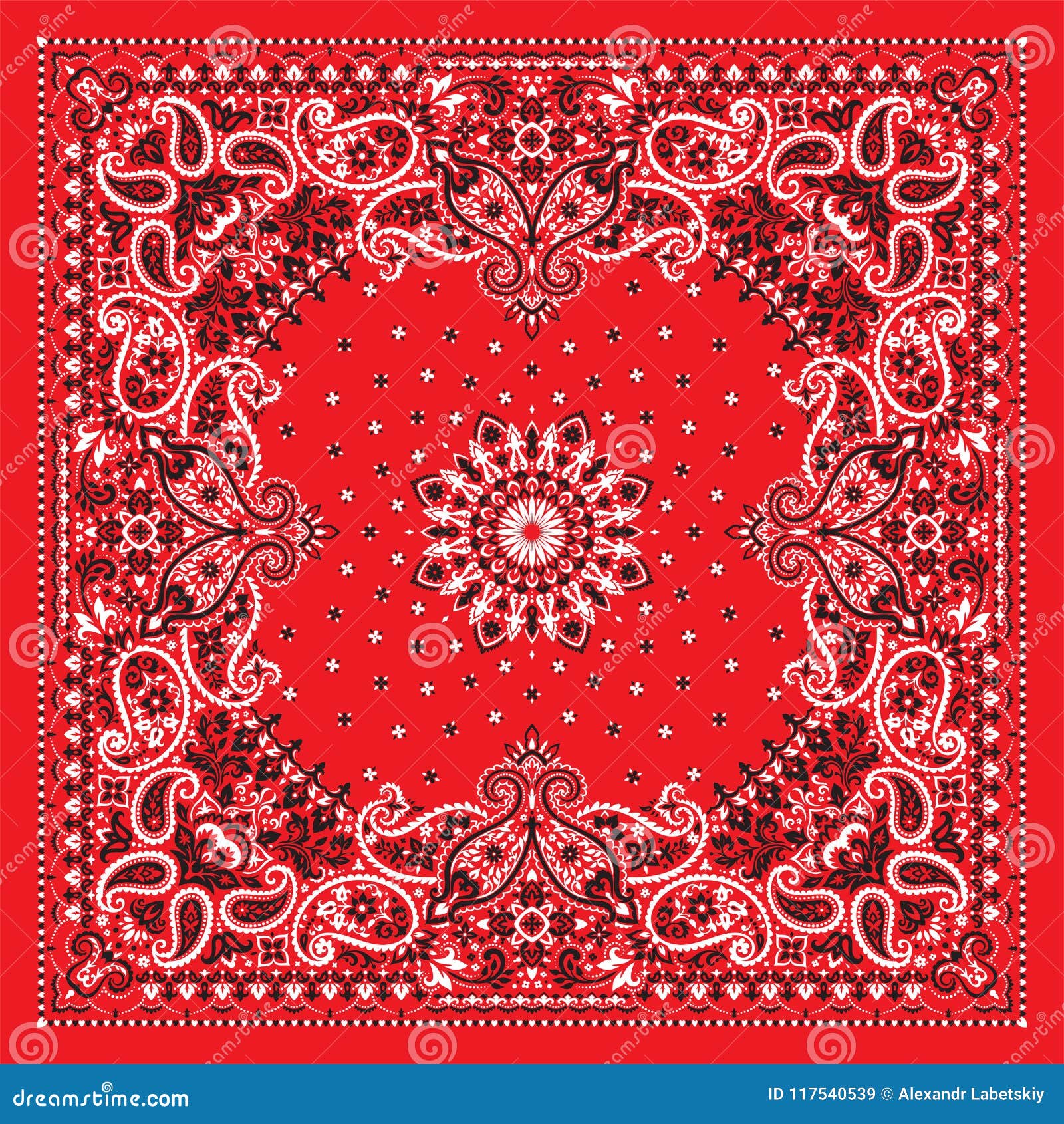 paisley bandana print