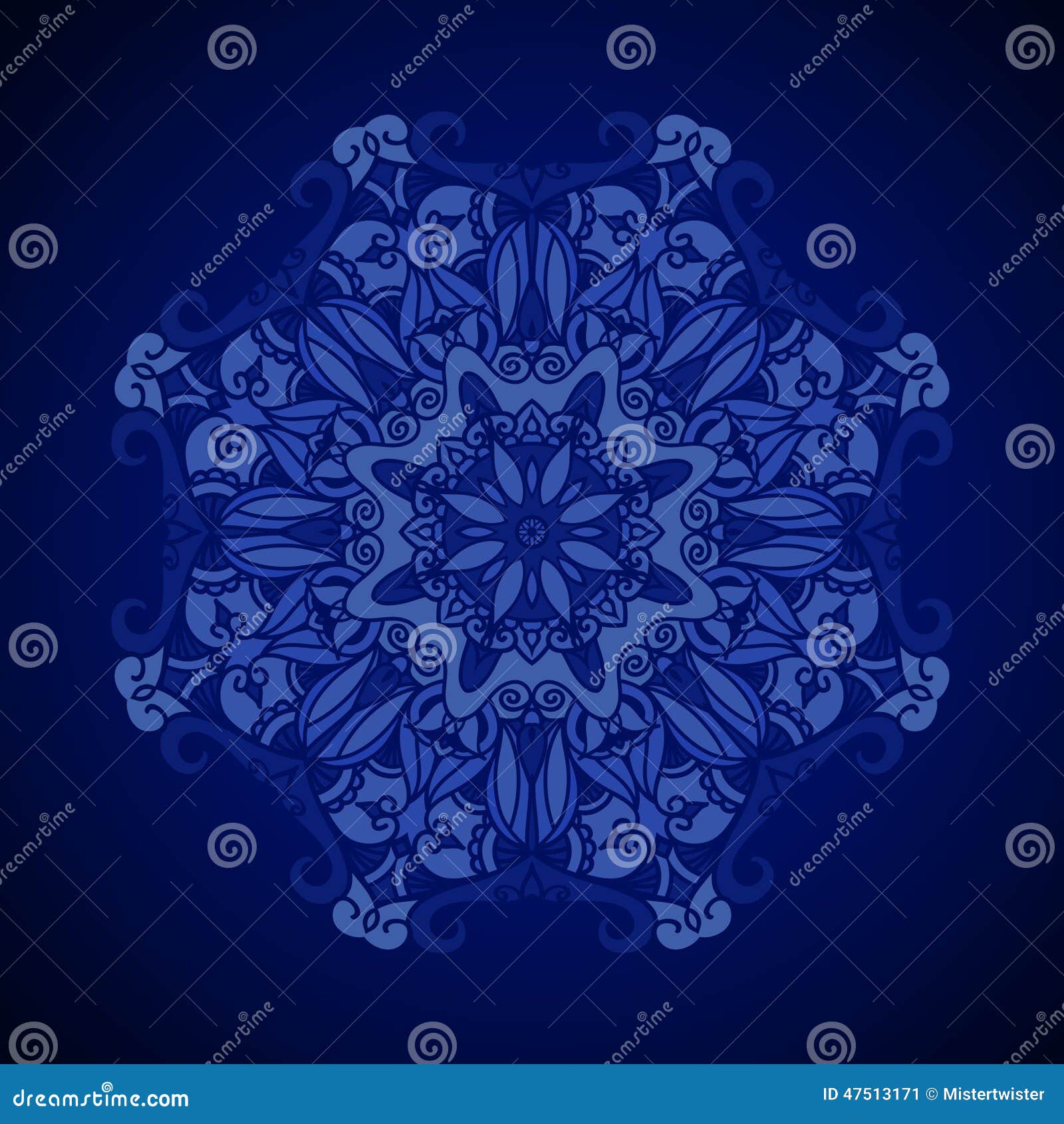 Vector Ornamental Background. Royal Blue Texture Stock Vector