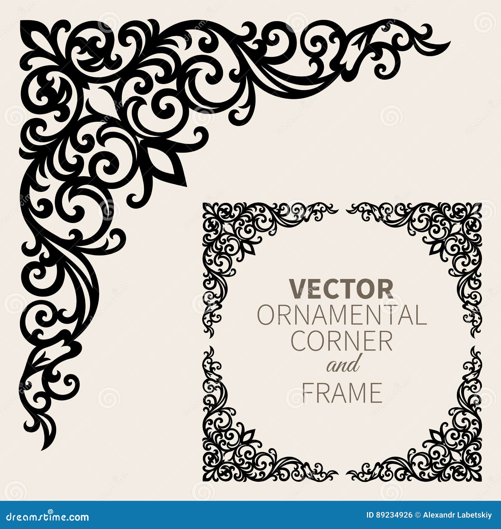 ornamental corner frame