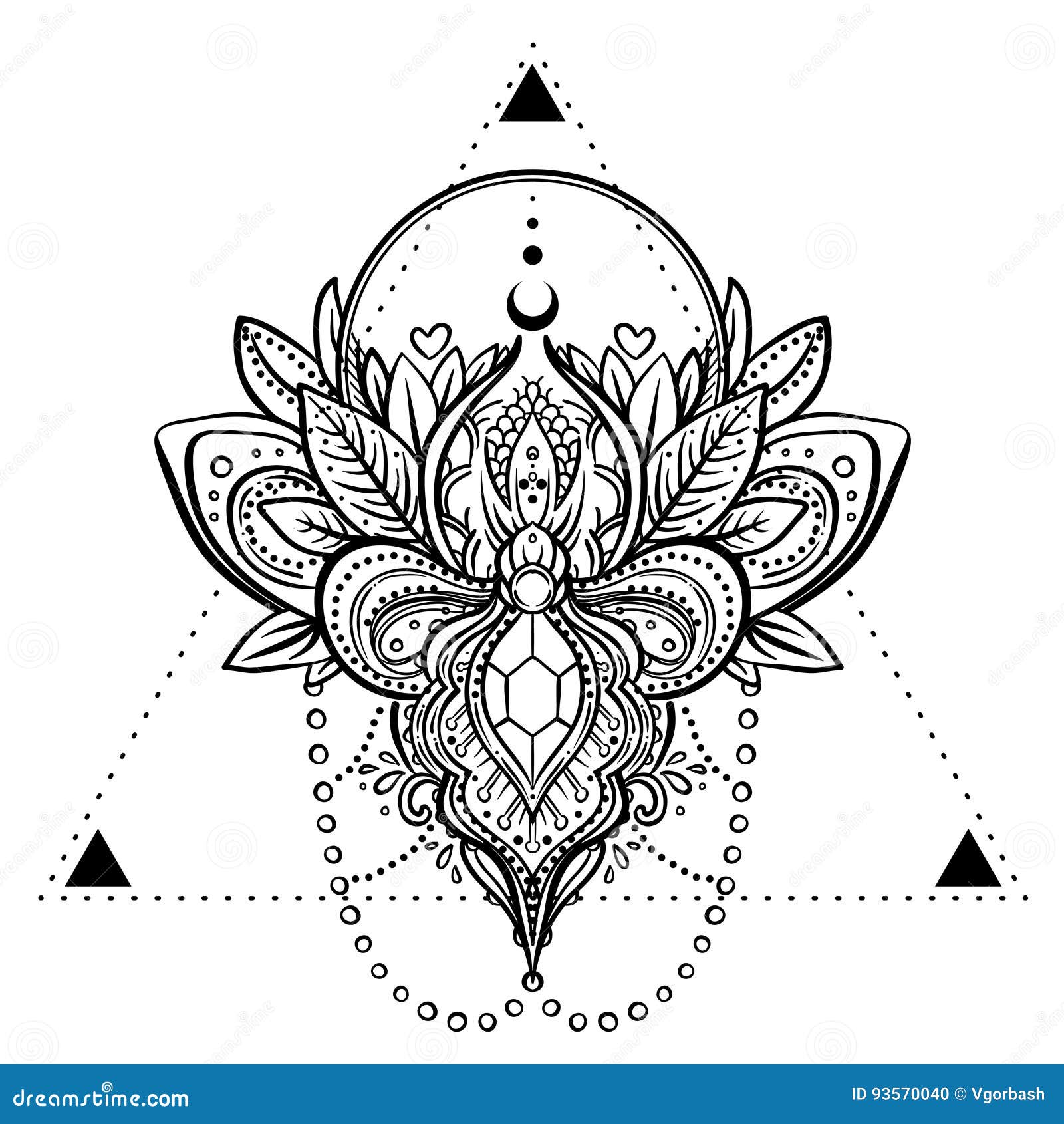 Vector Ornamental Floral, Ethnic Art, Patterned Indian Paisley. Stock ...