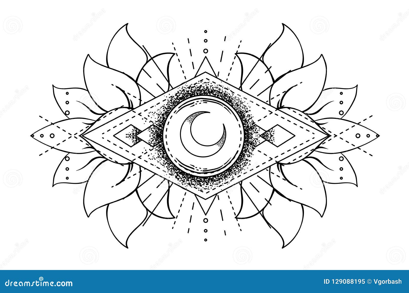 Vector Ornamental Lotus Flower, Ethnic Art, Patterned Indian Paisley ...