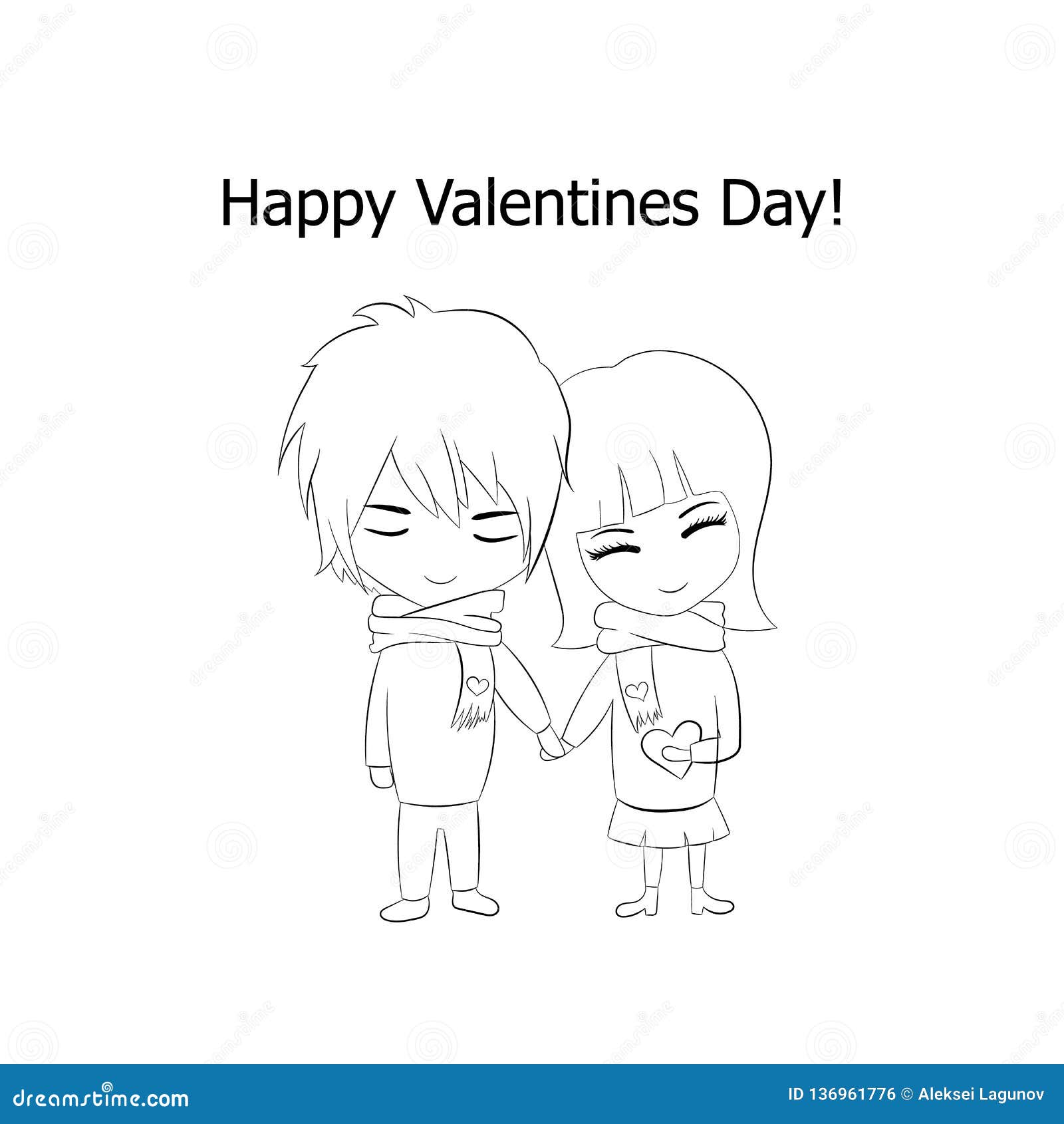 Vector Outline Couple in Love, Happy Valentines Day, Cartoon Drawing Isolated on White Background. Stock Vector - Illustration of flat, icon: 136961776 Vector Outline Couple in Love, Happy Valentines Day, Cartoon Drawing Isolated on White Background. Stock Vector - Illustration of flat, icon: 136961776