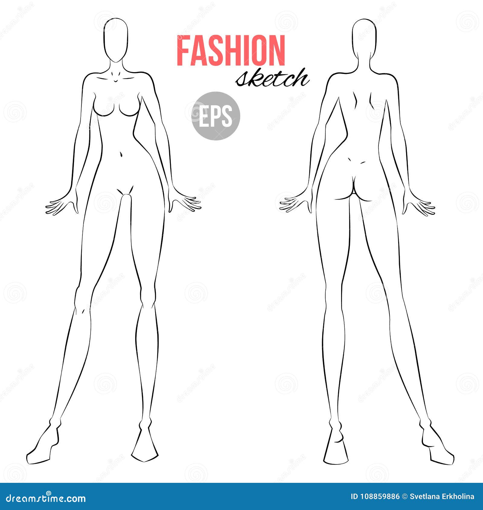 CRISTY  Notebooks  A4 Women Fashion Sketch Book Outline Template Women  Wear Fashion Illustration Templates Front Back Side Figure 50 Sheets Paper  women A4  Buy Online at Best Price in