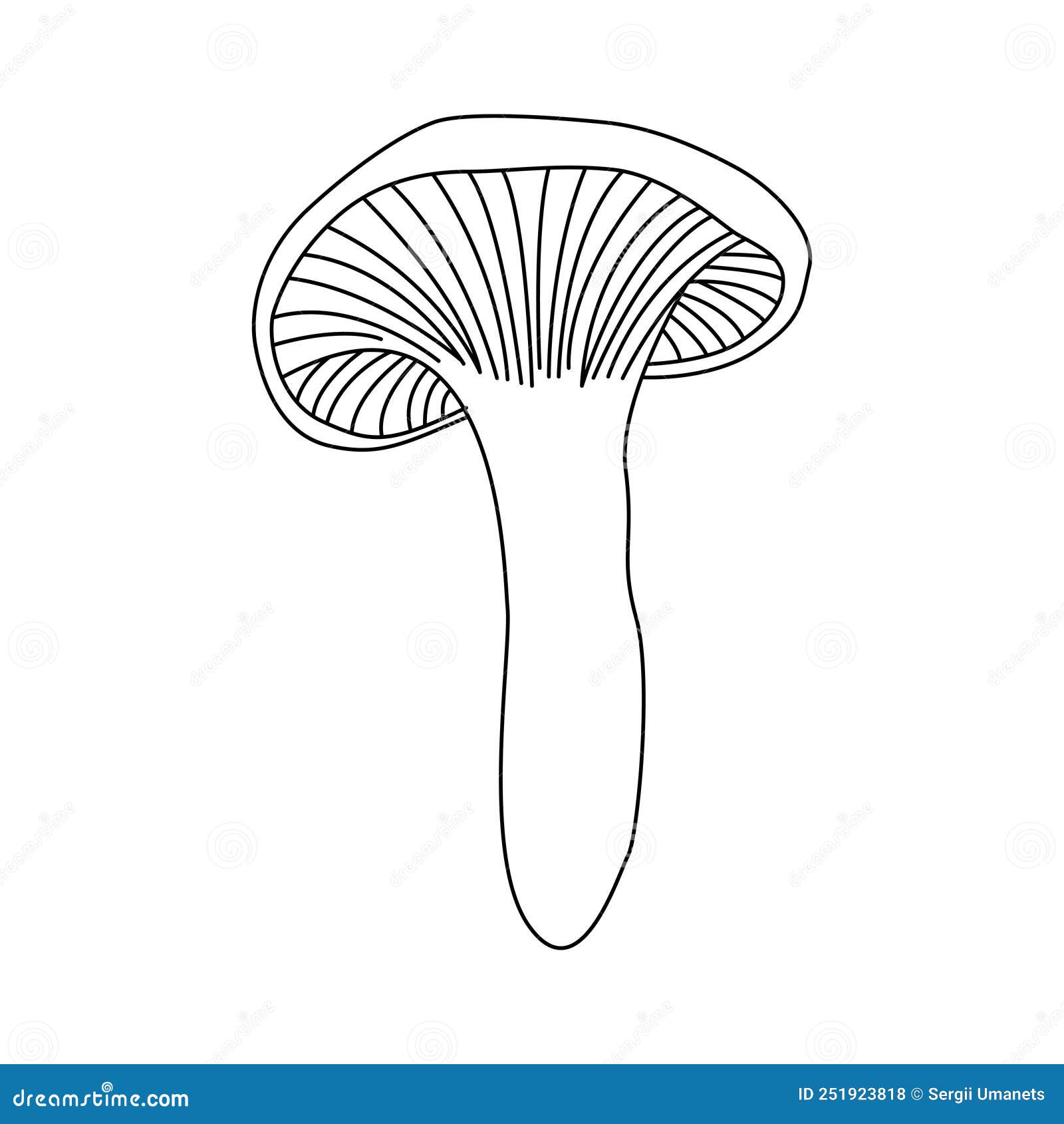 Icon Mushroom Using Filled Line Style Isolated Sign Symbol Vector ...