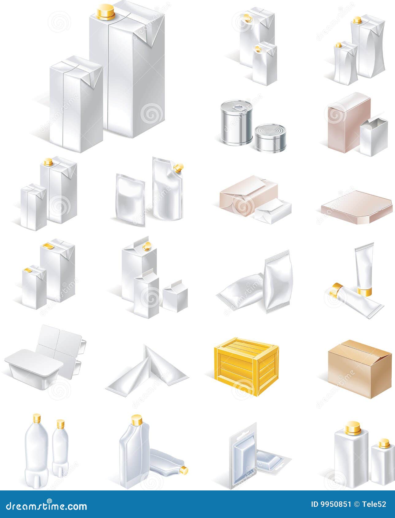 Download Vector packaging icon set stock vector. Illustration of ...