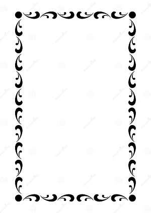 Vector Page Border A4 Design Stock Photo CartoonDealer 259161180