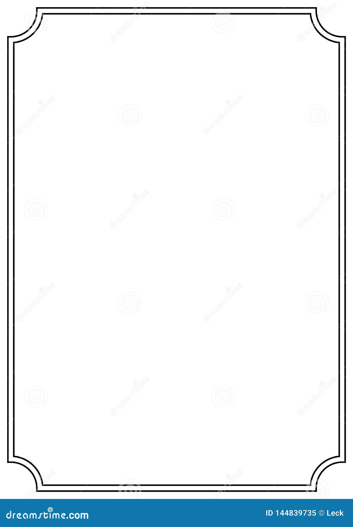 Vector Page Border A4 Design for Project Stock Vector ...