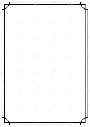 Vector Page Border A4 Design Royalty Free Stock Photography 