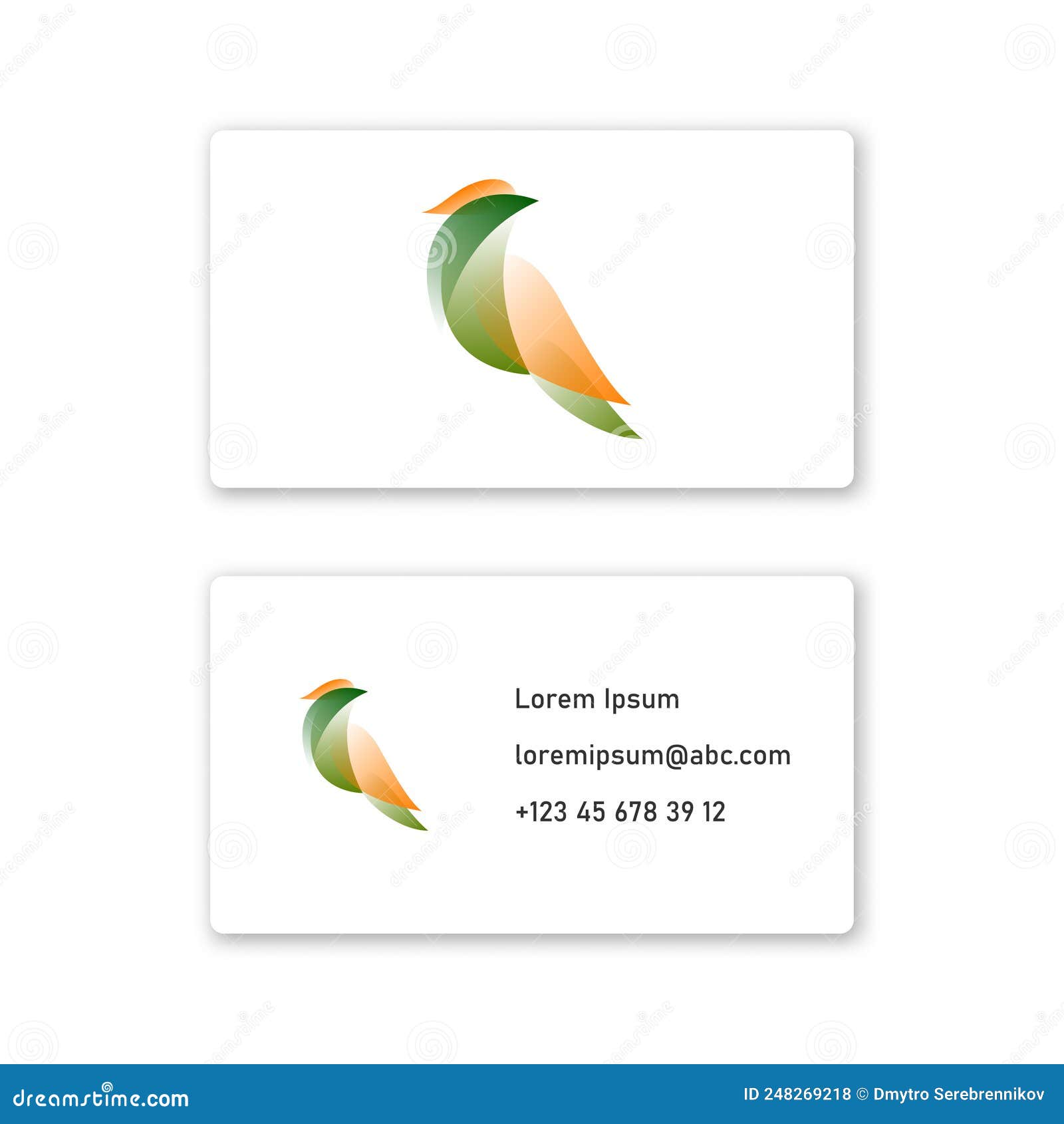  parrot in gradient style . editable 
