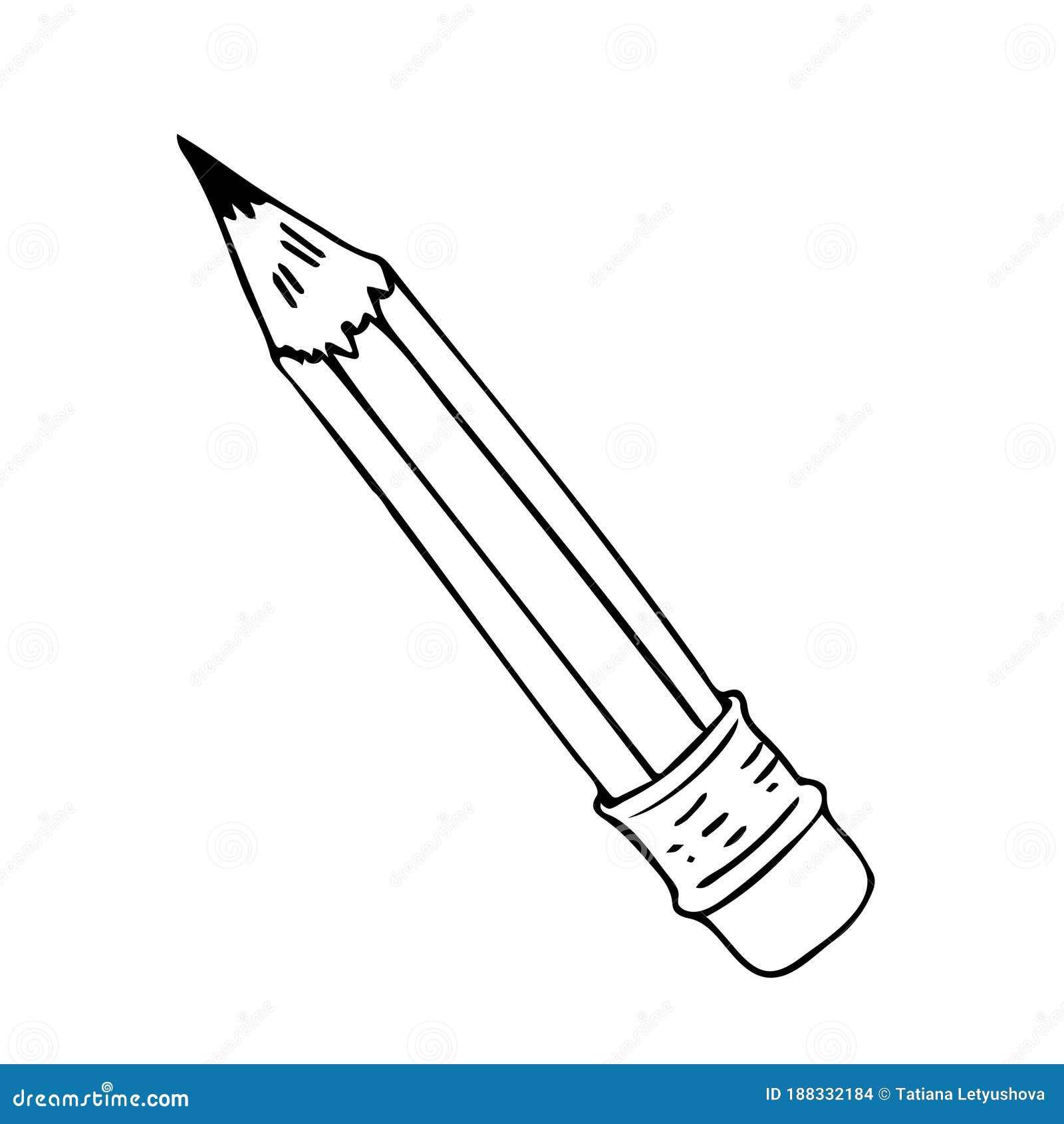 Premium Vector | Pencil icon writing tool doodle school drawing sign