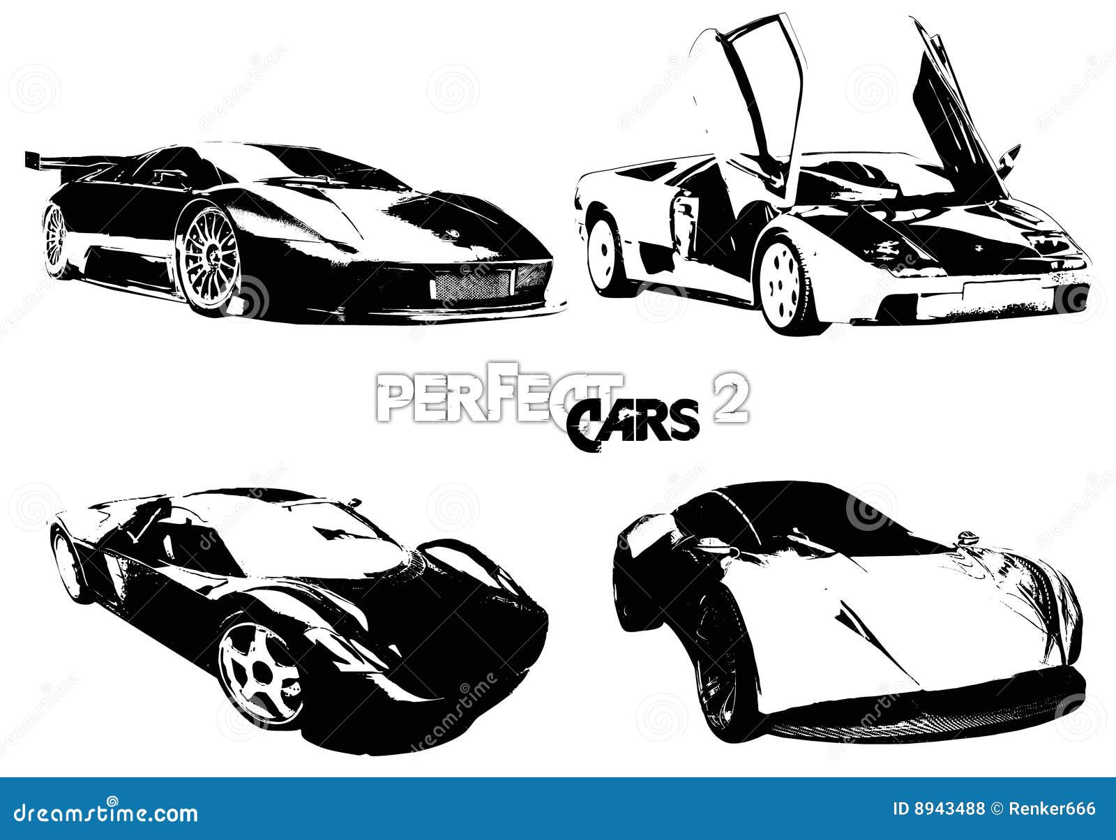 Vector Perfect Cars 2 Royalty Free Stock Photos - Image ...