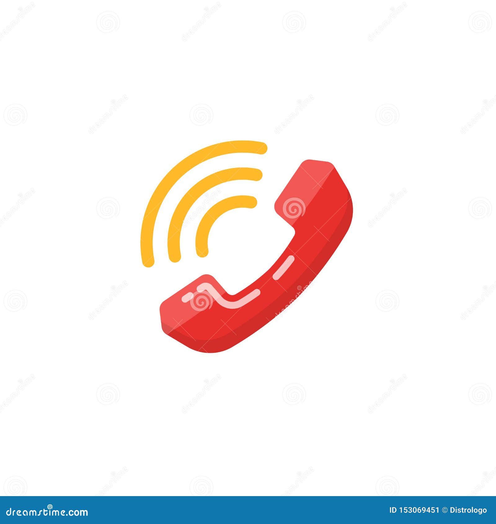 Vector Phone Call Icon. Phone Ringing Icon Vector Design Stock