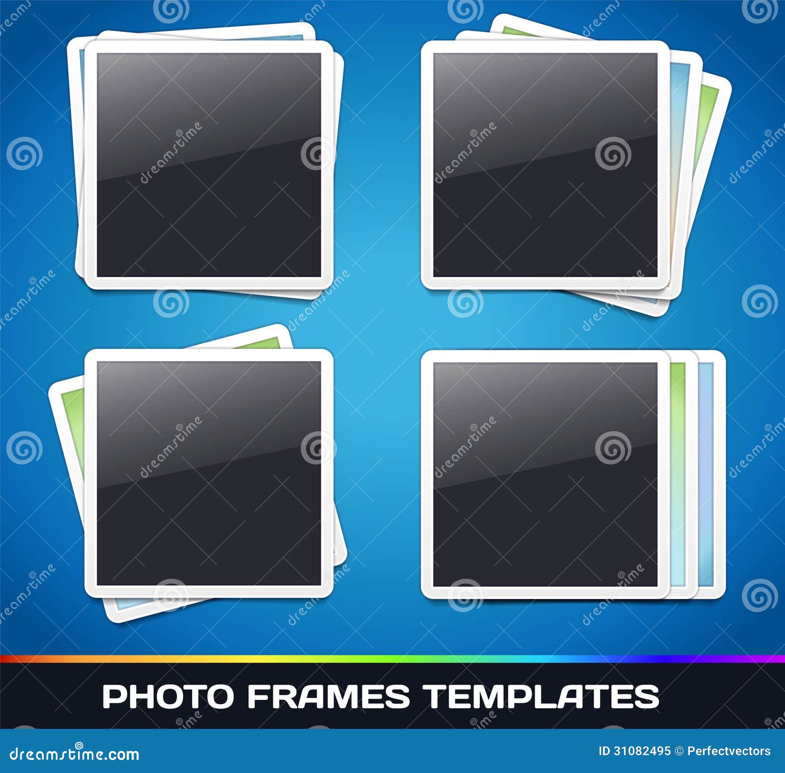 Vector Photo Frames Gallery Stock Vector Illustration of album