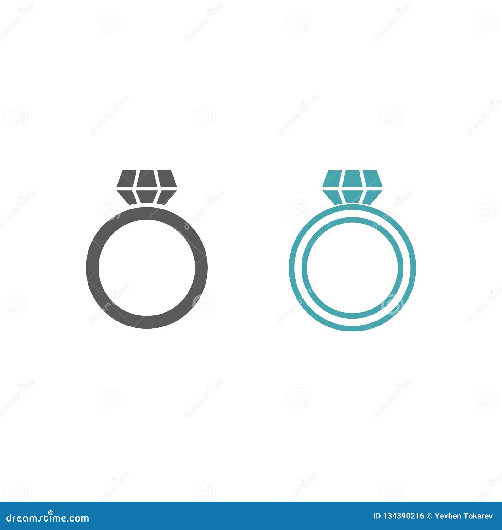 Vector Picture of a Wedding Ring Stock Illustration - Illustration of ...