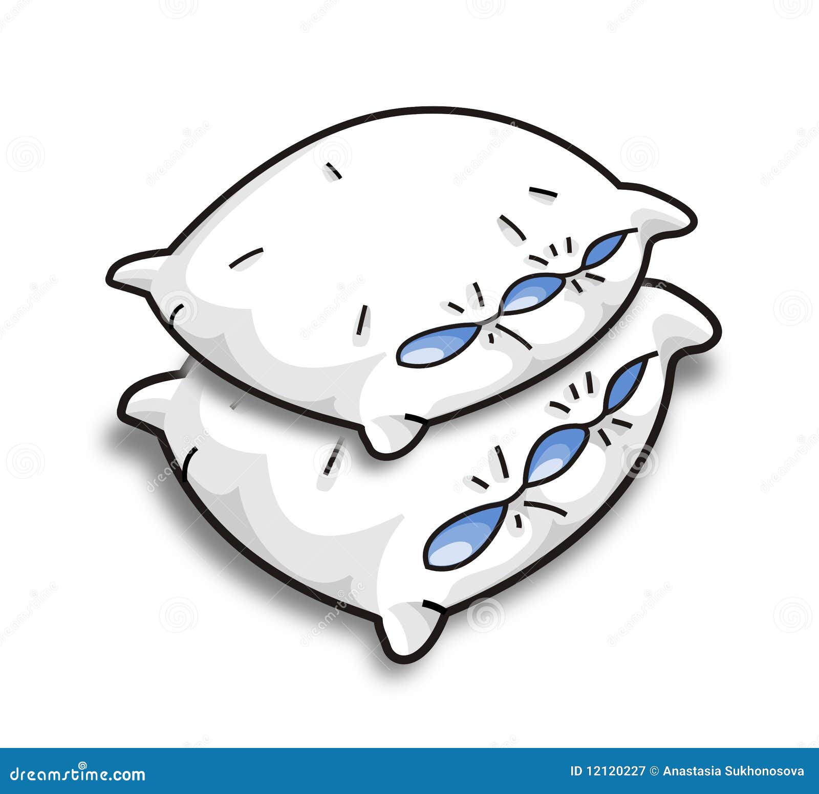 Vector pillows stock illustration. Illustration of cushion 12120227