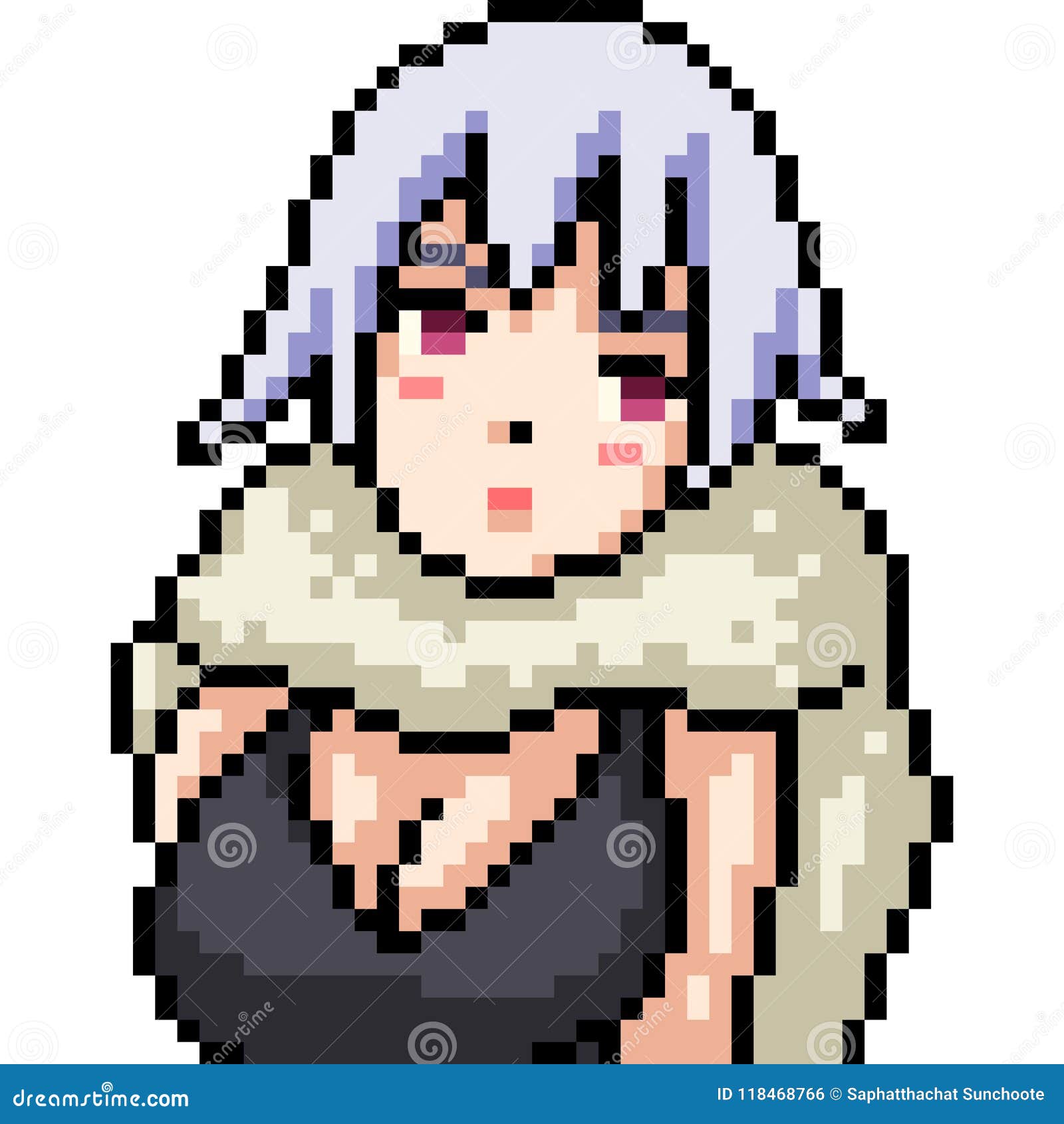 Pixel art anime