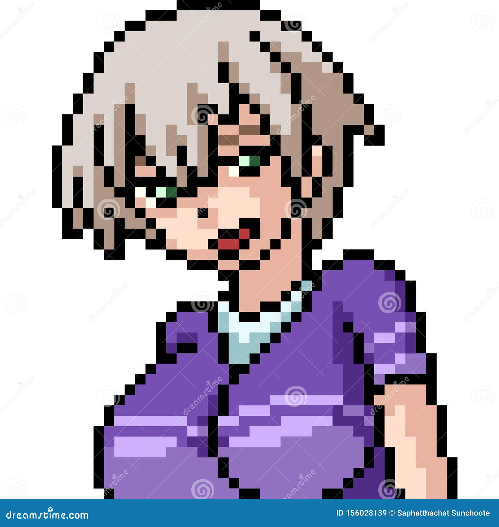 Vector Pixel Art Anime Girl Stock Vector - Illustration of face, manga: 156028139 Vector Pixel Art Anime Girl Stock Vector - Illustration of face, manga: 156028139