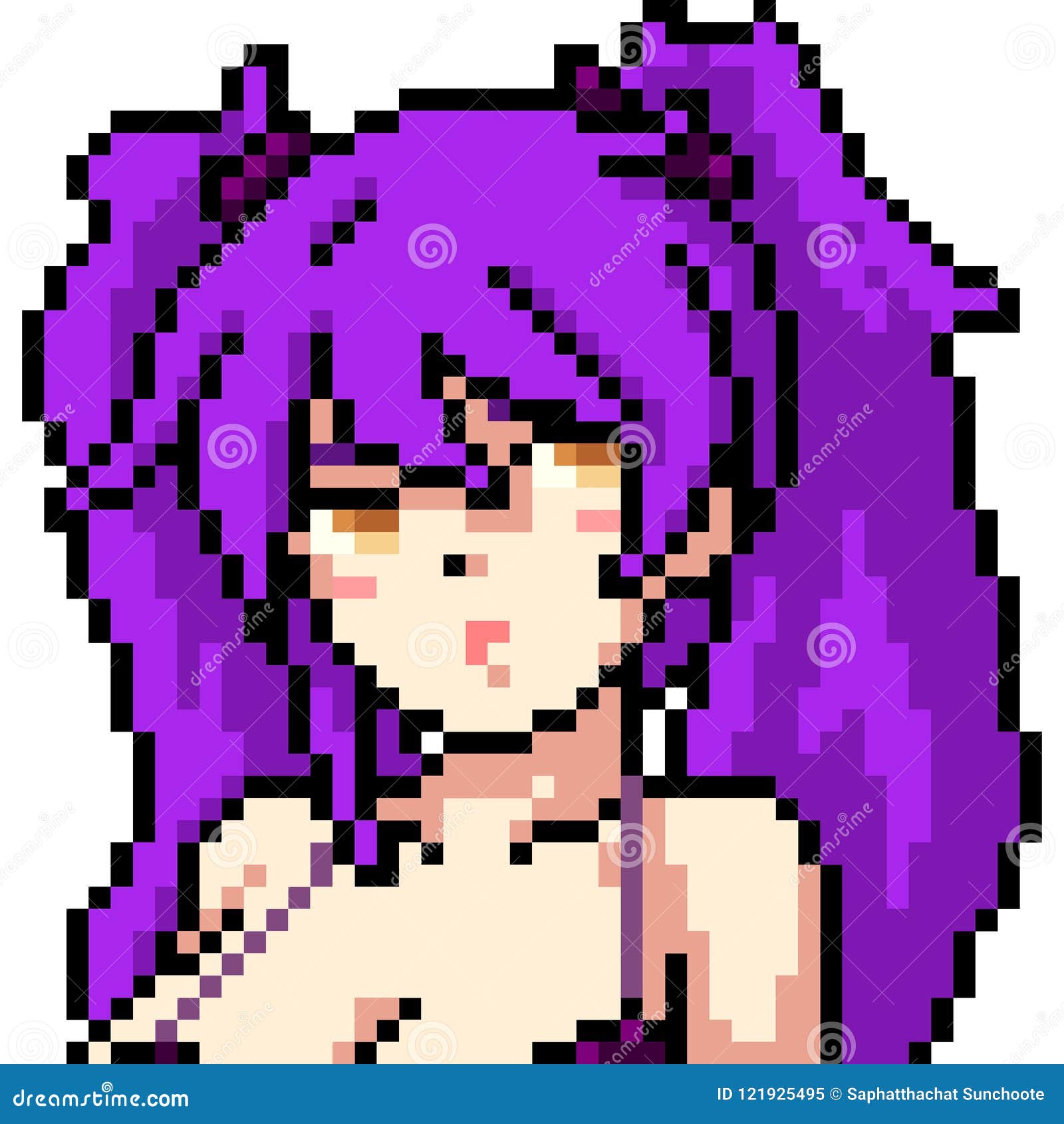 pixel art of a cute anime girl  Stable Diffusion  OpenArt