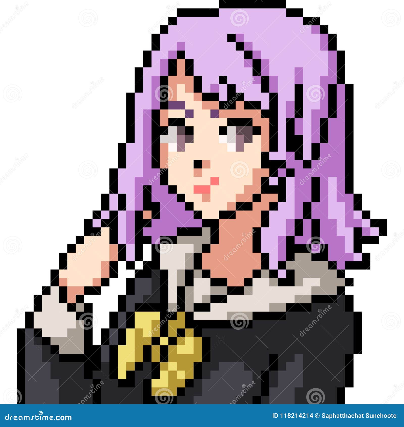 Vector Anime Pixel Art