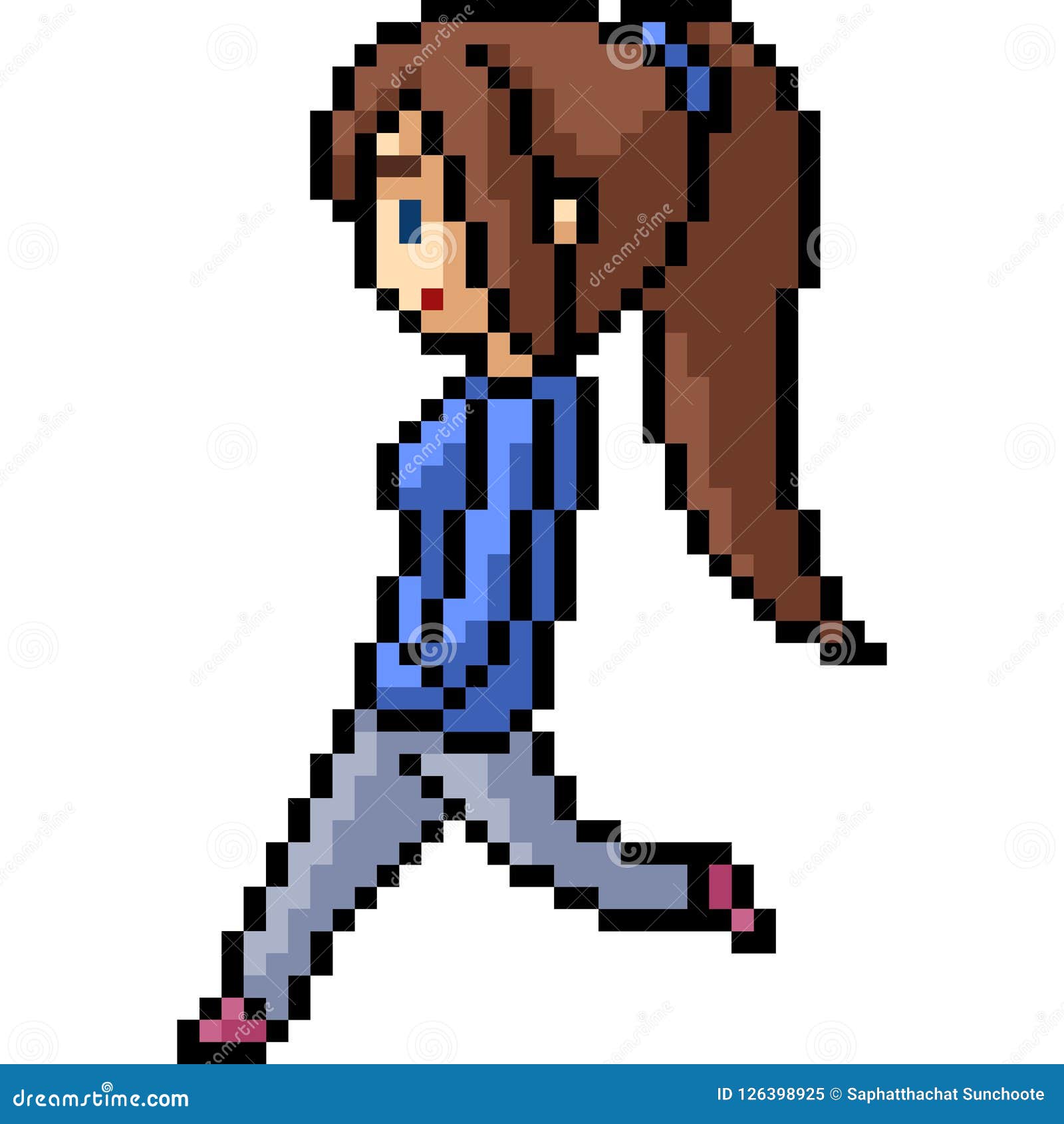 Pixel Art Walk Animation