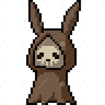 Vector Pixel Art Reaper Rabbit Stock Vector - Illustration of animal ...