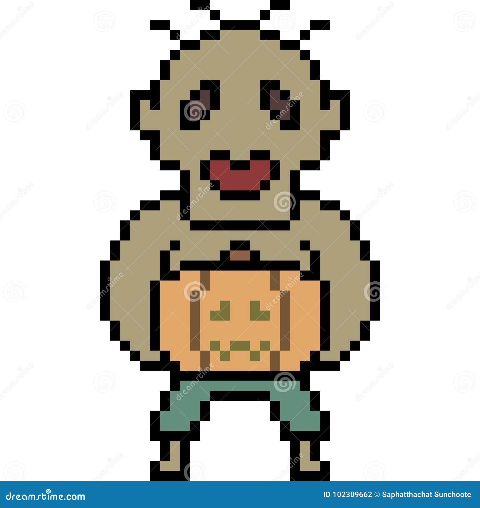 Sans sprite editable pixel art