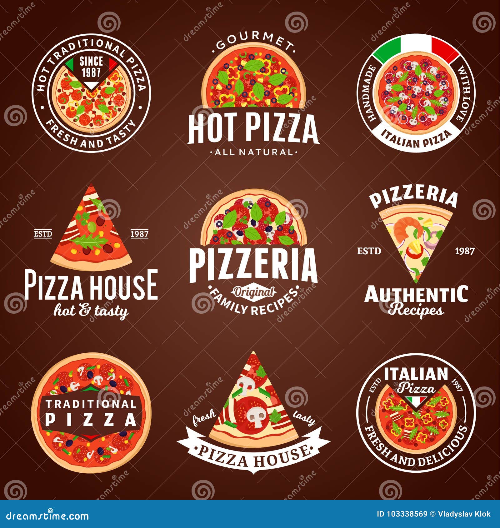 Pizza Icon Logo Design Template Download, pizza Icon Logo Design