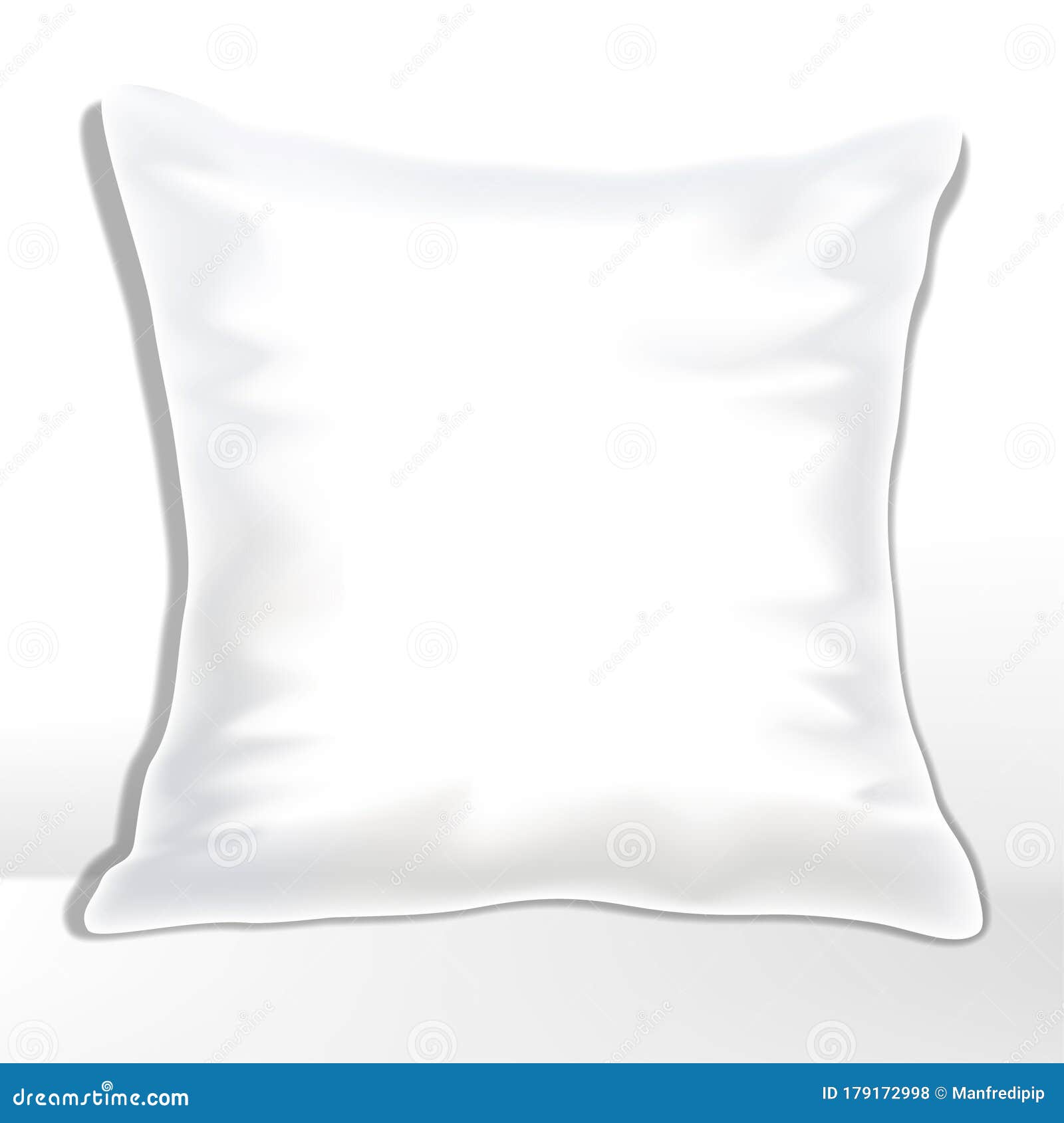 plain white pillow