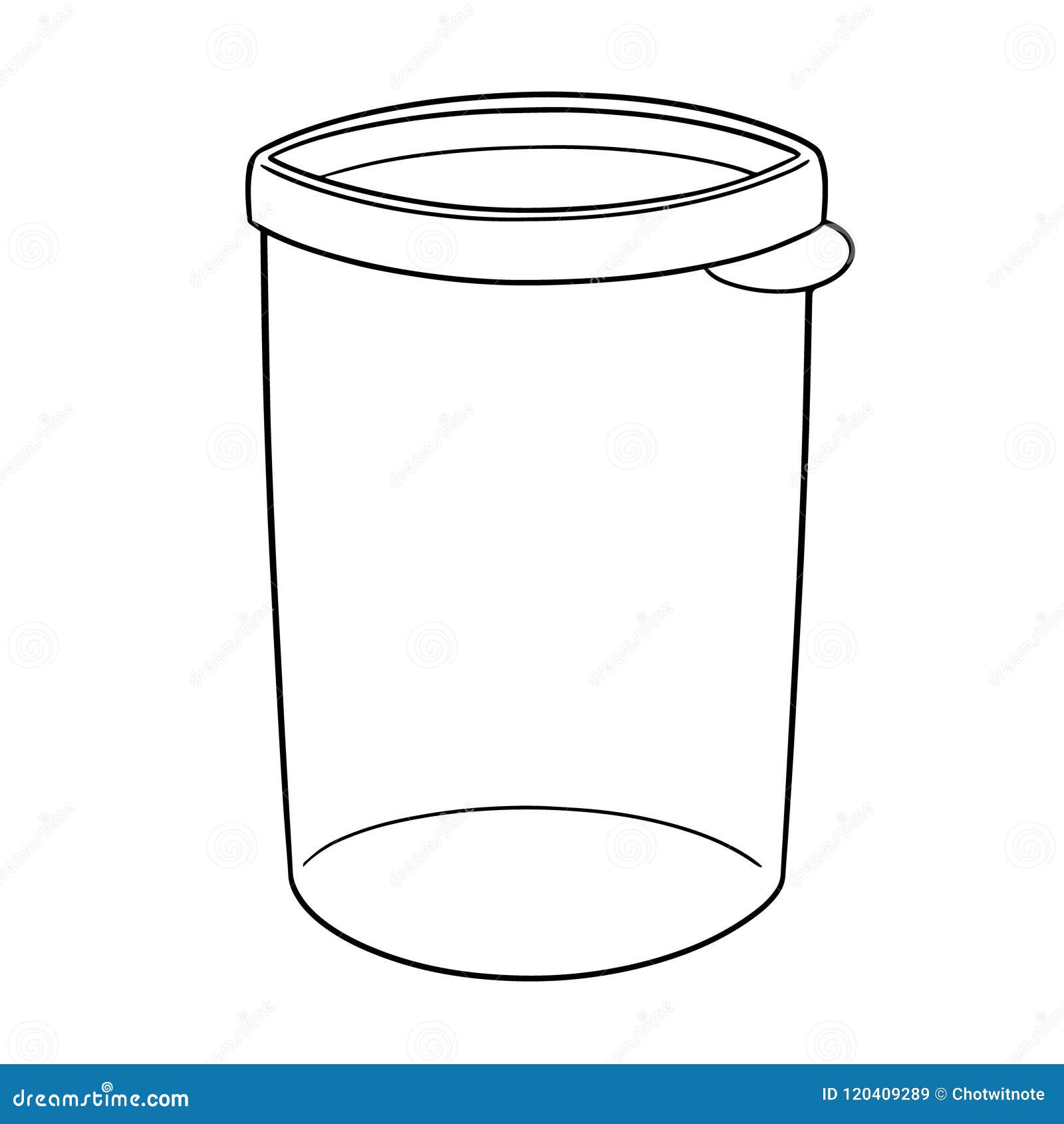 Vector of Plastic Container Stock Vector Illustration of design