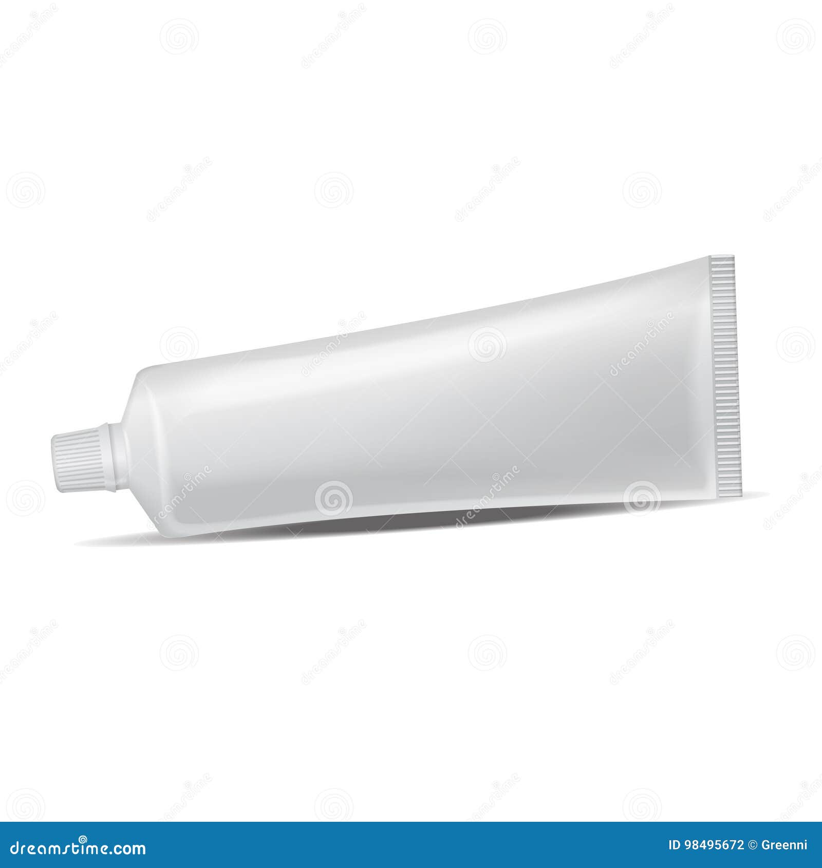 Download Vector Plastic Tube For Medicine Or Cosmetics Toothpaste Cream Gel Skin Care Packaging Mockup Template Stock Vector Illustration Of Face Mock 98495672