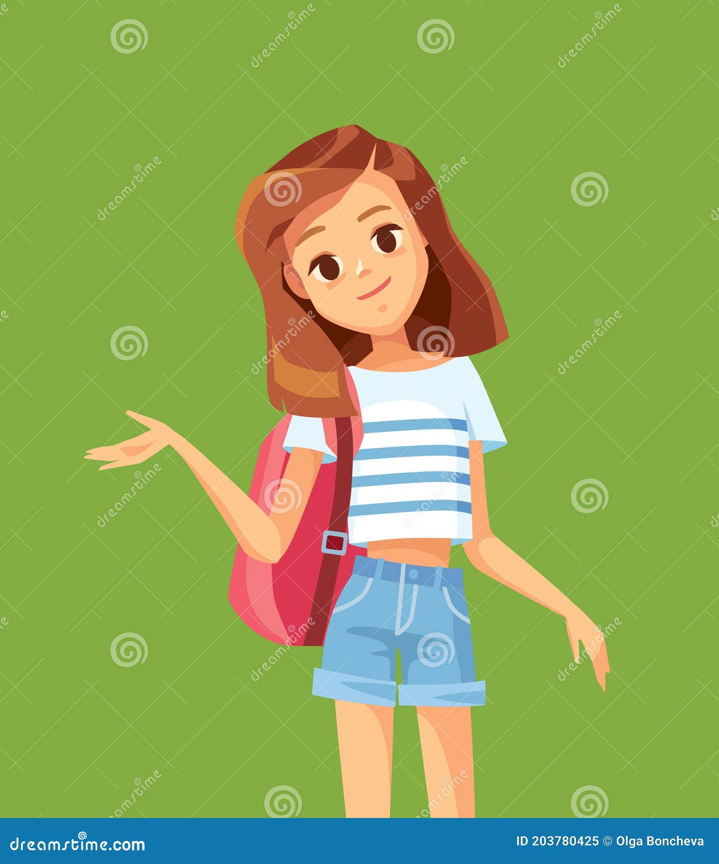 Animated Teen Girl