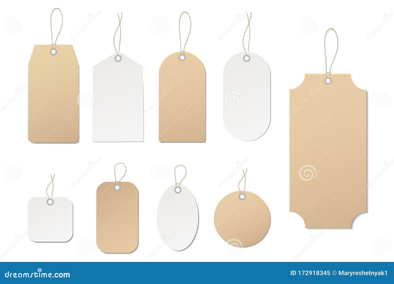 Blank Luggage Tag Template