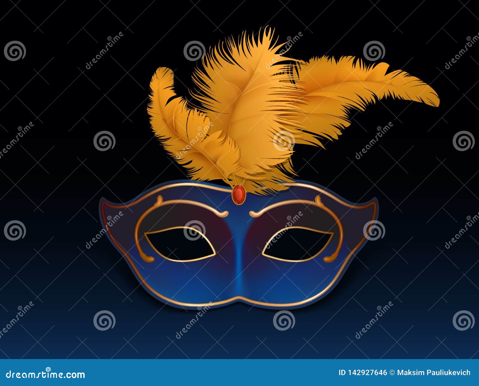 Máscara de mitad de carnaval carnaval
