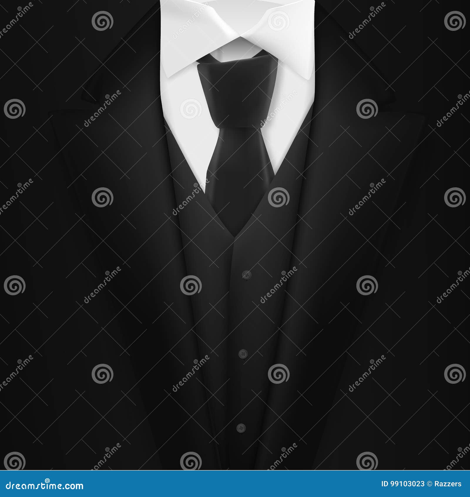 Roblox Black Tie Suit Shirt and Pants Template (Instant Download