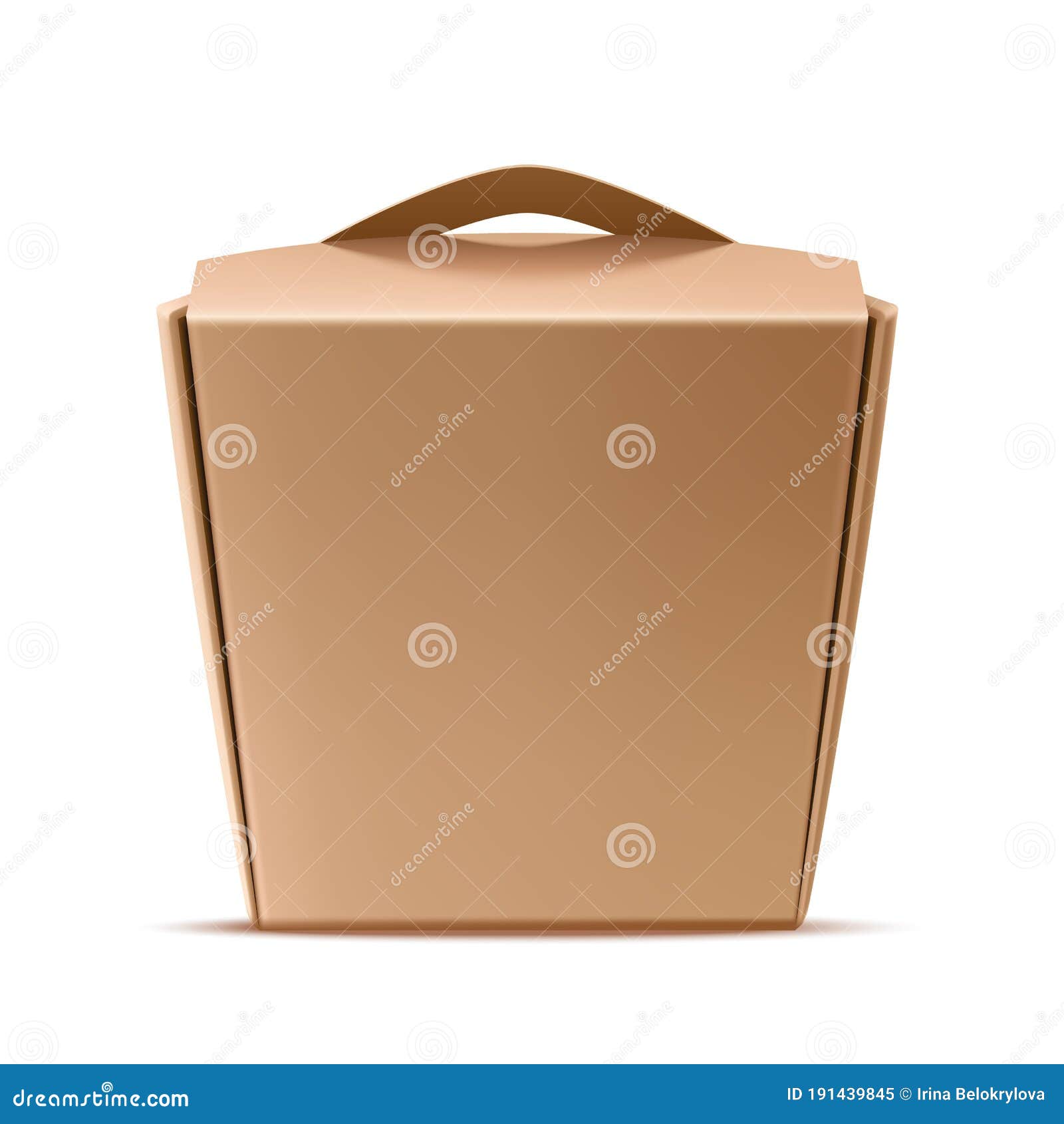 Download Vector Realistic Chinese Wok Noodles Paper Box Stock Vector Illustration Of Noodles Blank 191439845