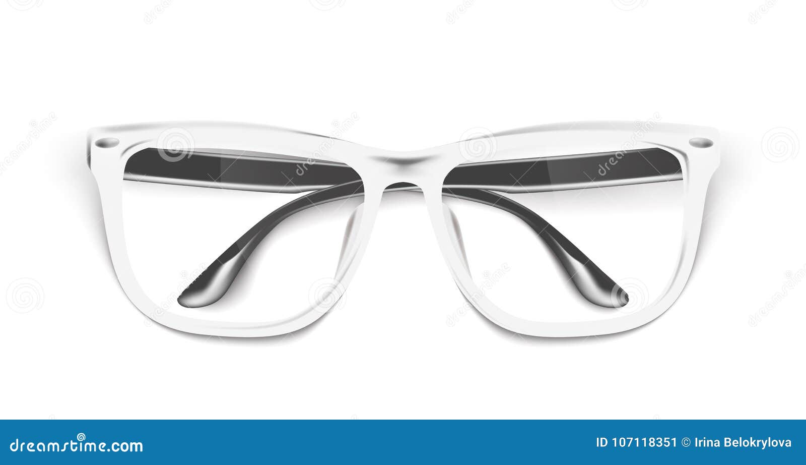 Download Vector Realistic Eyeglasses, Spectacles Mockup Stock Vector - Illustration of hipster, accessory ...