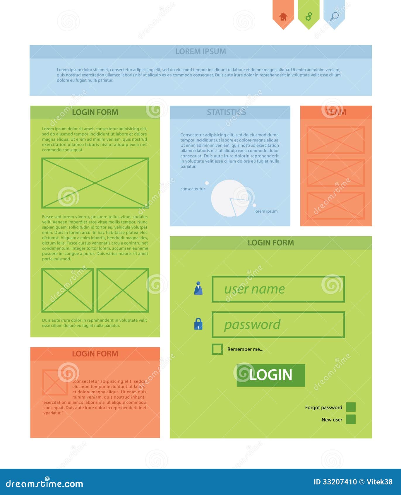 website content template